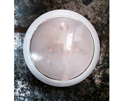 Ultra-flat LED light white ring nut 12/24V 3W