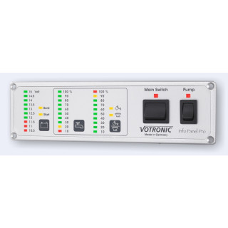 Votronic Info Panel Pro, Tank- und Batterieüberwachung, 12V