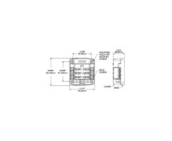 Blue Sea automotive fuse distributor incl. labels, 6 circuits