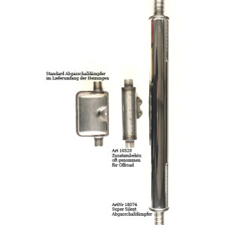 Heizung Abgasschalldämpfer, Edelstahl Diesel Standheizung Schalldämpfer  (1pc, Silber)