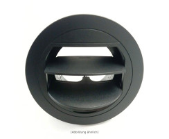 Outlet for Warm Air Duct,  flat 75mm, rotatable, closable with nozzle