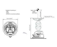 ROKK Mini Mount Kit for Smartphones with Suction Cup Base