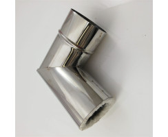 Double-walled insulated Exhaust Pipe, Chimney 90 degrees