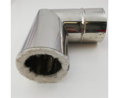 Double-walled insulated Exhaust Pipe, Chimney 90 degrees