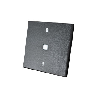 Schalter 2-polig, Flächenwippe mit LED & Aufdruck 0 + 1, 12V, System