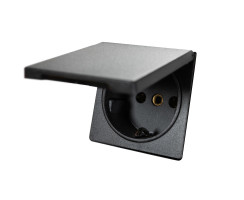 Schuko Socket Outlet with hinged Cover, Inprojal System...