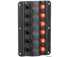 Wave electrical switch panel 6 switches incl. circuit...