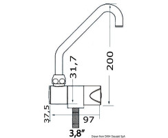 Rotary Tap, Slide Series, high, cold water