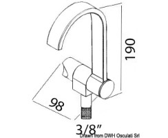 Osculati Style Cold Water Tap