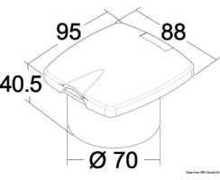 Dusche Boris, weiß PVC-Schlauch 2,5 m