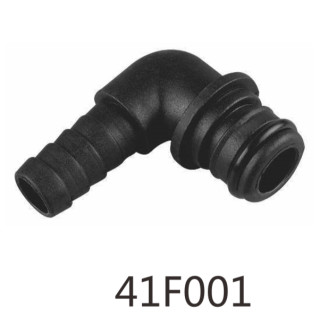 Elbow connection 3/4" quick coupling to 1/2" (approx. 12mm) hose