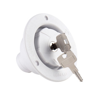 Water inlet lockable 40mm, white