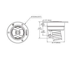 Water inlet lockable 40mm, white