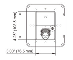 Seaflo Water Inlet, 166x108.5x76.5mm, black