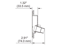 Seaflo Water Inlet, 166x108.5x76.5mm, black