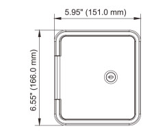 Seaflo Water Inlet, 166x108.5x76.5mm, black