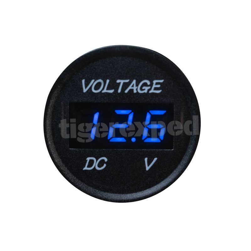 Voltmeter 12/24V Digital LED Display wasserdicht, Einbaumessgerät