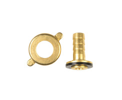 Brass hose nozzle 10 mm x 3/4"