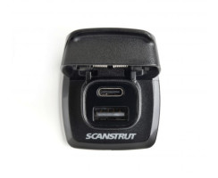 Wasserdichte USB-C / USB-A Steckdose Flip Pro von Scanstrut