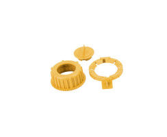Screw cap kit for fuel and water canisters, yellow
