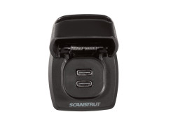 Waterproof Double USB-C Fast Charging Socket 12-24V Flip Pro Max from Scanstrut