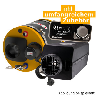 Warmduscher-Kit 2.0 - Autoterm Air 2D 12V + combiBOIL 9l 230V 500W mit Comfort Boiler Control