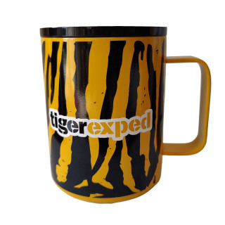 Thermo Henkeltasse Edelstahl "tiger cub", 420ml