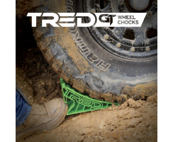 TRED GT Wheel Chock - Green, Pair