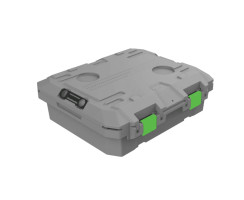 TRED GT Storage Box 25L - Shallow - Grey with Green