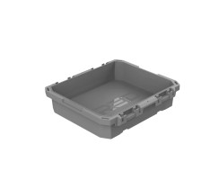 TRED GT Storage Box 25L - Shallow - Grey with Green