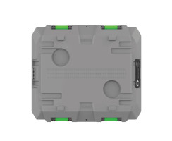 TRED GT Storage Box 25L - Shallow - Grey with Green