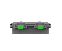 TRED GT Storage Box 25L - Shallow - Grey with Green