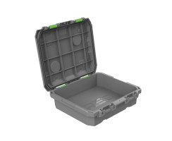 TRED GT Storage Box 25L - Shallow - Grey with Green