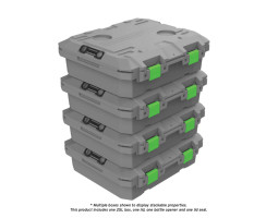 TRED GT Storage Box 25L - Shallow - Grey with Green