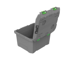 TRED GT Storage Box 65L - Grey with Green