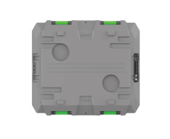 TRED GT Storage Box 65L - Grey with Green