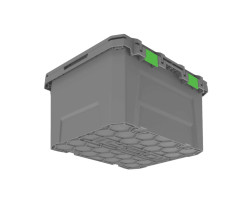 TRED GT Storage Box 65L - Grey with Green