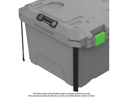 TRED GT Storage Box 65L - Grey with Green