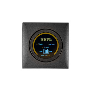 tigerexped Battery Monitor mini for LiFePO4 Battery + Berker INTEGRO Installation Frame