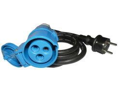 Schuko Plug x CEE Coupler Adapter Cable 3x2,5mm²,...